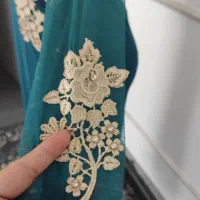 پیراهن مجلسی اپلیکه دوزی کشی|لباس|لنجان, |دیوار