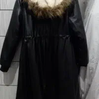 کاپشن چرم کلاه خز|لباس|بهارستان, |دیوار