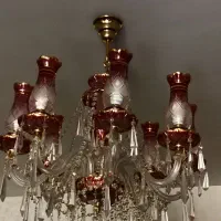 لوستر ۸ شاخه لاله ای دو عدد