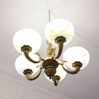 لوستر برنزی|لوستر و چراغ آویز|نیشابور, دارایی|دیوار