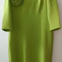 پیراهن مجلسی سایزمتوسط ۵۰ یقه قایقی پیله ازپشت