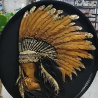 تابلو سرخ پوست و اسب