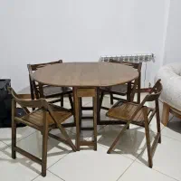 میز و صندلی ۴ نفره تاشو طرح IKEA