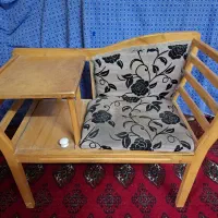 میز تلفن چوبی