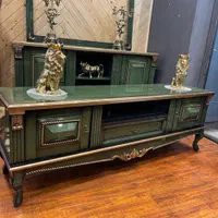 سرویس اینه کنسول با رنگبندی سبز بژ نقره ای سفید