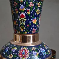 شربت خوری مس و پرداز میناکاری با جام مخصوص ساقی|صنایع دستی و سایر لوازم تزئینی|قم, سالاریه|دیوار