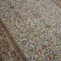 قالی دست بافت ۹ متر طرح شکارگاه|فرش|کرمان, |دیوار