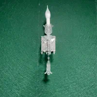 یک جفت لوستر کوچک دیواری کریستالی