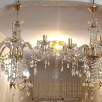 فروش لوستر جفت و تک (تعمیر لوستر)|لوستر و چراغ آویز|تبریز, |دیوار