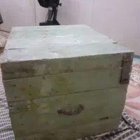 جعبه صندوقچه بزرگ چوبی قدیمی عتیفه
