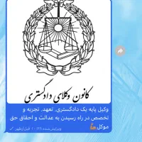 وکالت در امور حقوقی وملکی و  ثبتی.و اخذ سند تک برگ