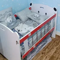 تخت کودک همراه با تشک طبی