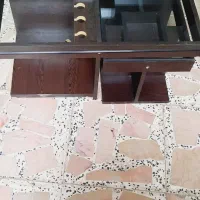 میزعسلی سالم چوبی شیشه ای