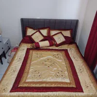 رو تختی ۲ نفر شیک و راحت ۷ تیکه جنس خارجی|سرویس روتختی|تهران, مشیریه|دیوار