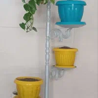 گل و گلدان و پایه گل