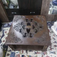 میز چوبی شیشه‌ای مخصوص مبل.سالم سالم