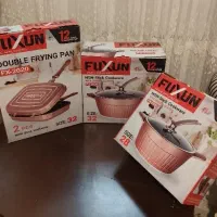قابلمه چدن سایز۳۲و۲۸وتابه دوبل(فروش جداگانه وباهم)