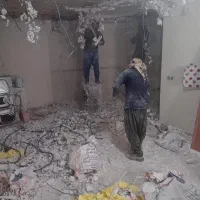 تخریب اپن رابیتس شومینه اوپن دیوار صفرتاصد بازسازی