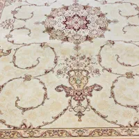 دو عدد فرش نه متری گل ابریشم ساوین