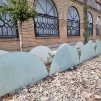 نرده باغچه حصار شیشه نشکن قابل نورپردازی