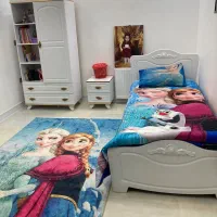 فرش و ست کامل رو تختی پتو و باشت طرح السا