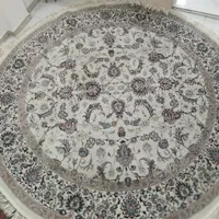 فرش 9متری گرد افشان درباری کرم رنگ
