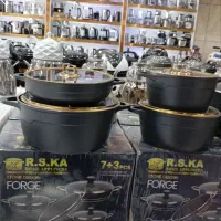 قابلمه8پارچه/چدن/گرانیت/ضخیم/کلاسیک درب طلای ارسال|ظروف پخت‌وپز|مشهد, شهید آوینی|دیوار
