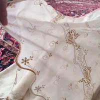 پرده توری حدودا ارتفاع ۳ و طول ۶.۵متر|پرده، رانر، رومیزی|تبریز, |دیوار