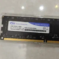رم team groupe  4g 1600 ddr3 نو