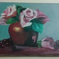 نقاشی رنگ روغن ۳۰ در ۴۰ بدون قاب