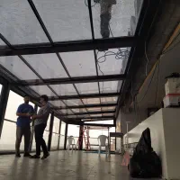 نصب انواع سقف متحرک پارچه‌ای و آلومینیومی|خدمات پیشه و مهارت|کرج, منطقه ویژه اقتصادی پیام|دیوار