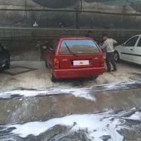 پراید استیشن مدل ۸۰ قرمز شاسی سالم عقب جلو پلمپ