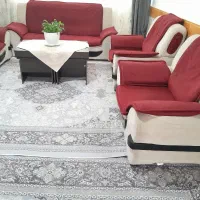 مبل راحتی ۷نفره شیک تمیز|مبلمان خانگی و میز عسلی|قم, شهر قائم|دیوار