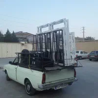 درب پنجره دوجداره وتوری پلیسه کشویی ثابت لولایی