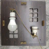 لوستر چوبی تزئینی زیبا|لوستر و چراغ آویز|اهواز, گلستان|دیوار