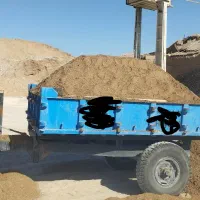 حمل شن ماسه سنگ پوکه نخاله با تراکتور
