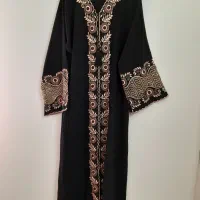 مانتو مجلسی سایز بزرگ خارجی بهمراه شال