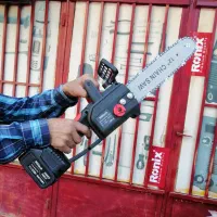 اره زنجیری بلند درختبر چوب بر شارژی نک تک