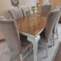 میز نهار خوری ۶ نفره به همراه صندلی