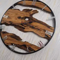 ساعت چوب زیتون|ساعت دیواری و تزئینی|تبریز, |دیوار