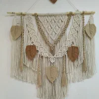 آویز گل مکرومه