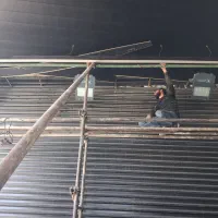 ریل کرکره فولادی اهنی لبه ۱۰ سانتی و ۶ سانتی