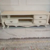 میز تلویزیون چوبی کار رنگ