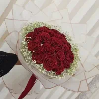 دسته گل روبانی