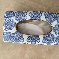 جای دستمال کاغذی چینی طرح داماس|ظروف سرو و پذیرایی|تهران, ستارخان|دیوار