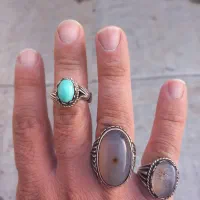 انگشتر دست ساز مردانه نقره