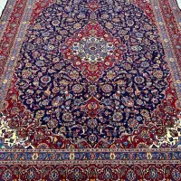 فرش دستبافت 12متری کف سرمه ای اعلا مشهد