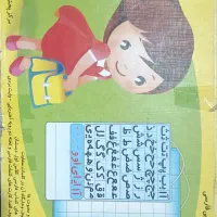 الفبای آهنربایی فارسی وکارت کتاب نشانه های 1و2
