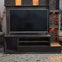 میز تلویزیون مدرن MDF با نورپردازی LED
