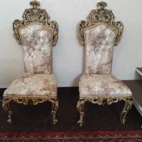 مبل سلطنتی نه نفره با جلو مبای وعسلی